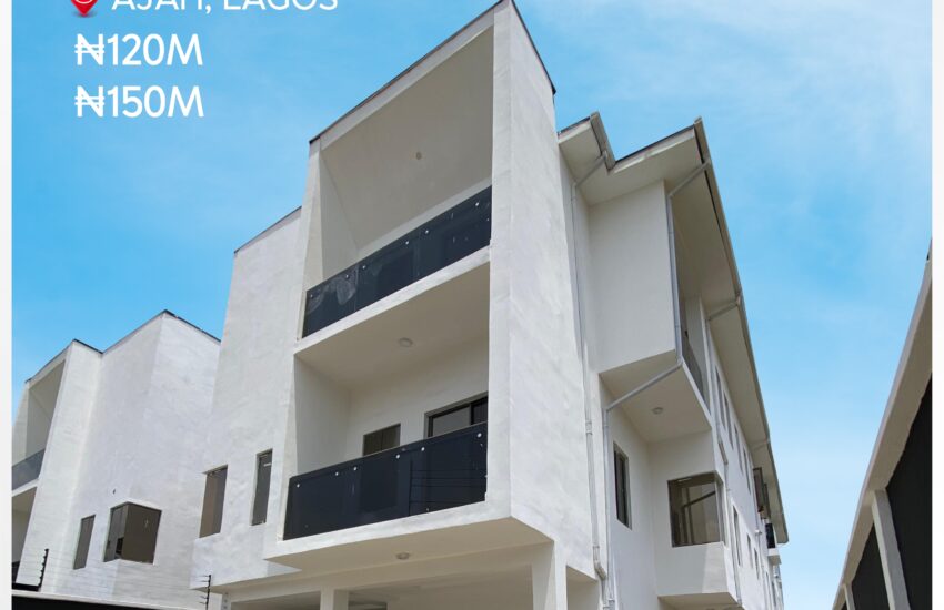 3 and 4 bedroom duplex in Ajah Lagos