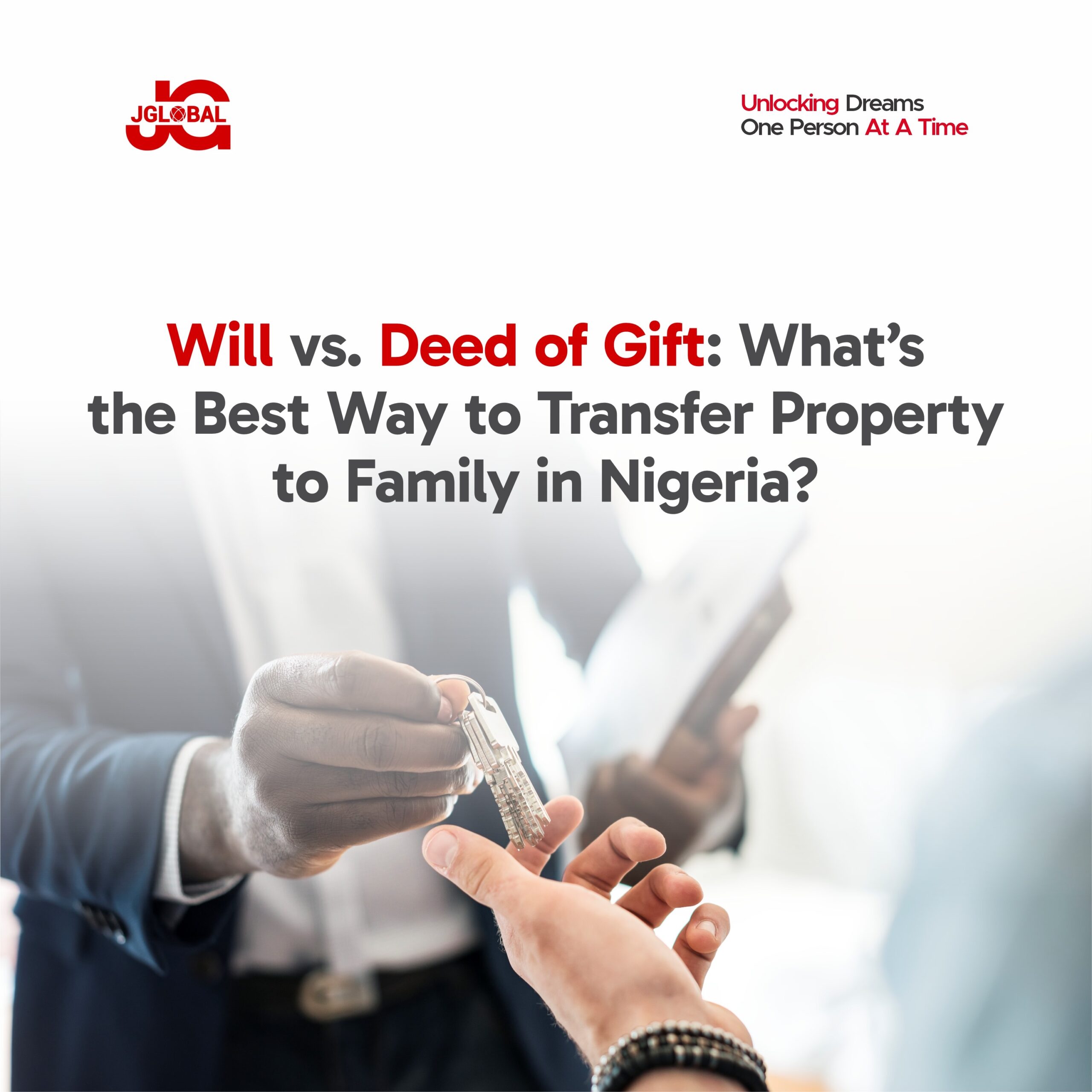 the best way to transfer property to family in Nigeria